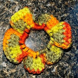 Handmade crochet scrunchie